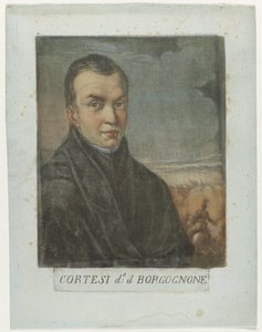 Portrait of Painter Jacques Courtois (Self-Portraits of Artists in the Uffizi Gallery in Florence series) by Carlo Lasinio