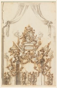 Design for a Catafalque for Charles Emanuel III of Sardinia