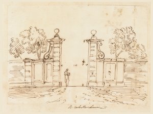 Design for a Gate of a Villa by Carlo Marchionni