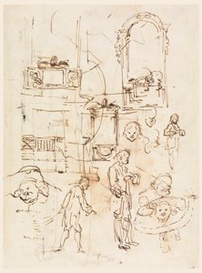 Architectural and Figural Sketches, ca. 1760