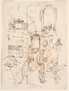 Architectural and Figural Sketches, ca. 1760
