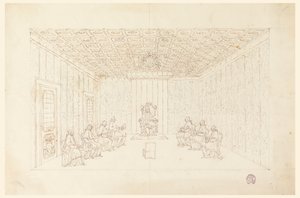 Pope Benedict XIV in a Consistory with Cardinals by Carlo Marchionni
