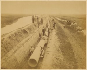 Venice Aqueduct (new conduit). Embankment Site