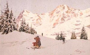 Snowscene at Wengen