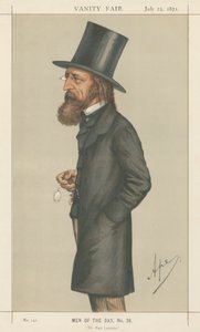 The Poet Laureate, Lord A. Tennyson (Vanity Fair series) by Carlo Pellegrini