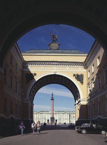 The Triumphal Arch of the General Staff Building in Saint Petersburg, 1819-1829
