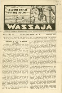 Issue of Wassaja, Vol. 8, No. 20, October 1922 by Carlos Montezuma