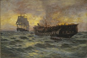Engagement Between the U.S. Frigate Constitution and H.M.S. Java, 1897