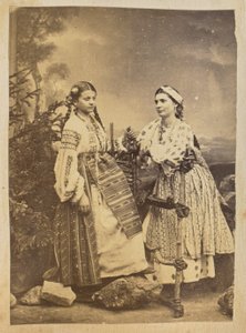 Portrait of Two Romanian Gypsy Women by Carol Szathmari