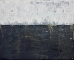 Dark Horizon Abstract by Carolina Gårdheim