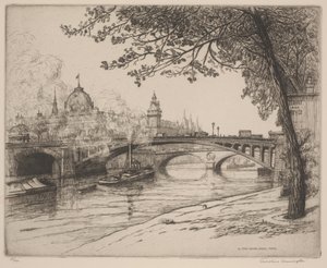 Le Pont Notre Dame, Paris by Caroline Armington