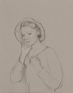 Study for Elizabeth Bennet, 2011 by Caroline Hervey Bathurst