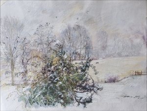 Winter from Our Window, 2009 by Caroline Hervey Bathurst