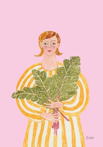 Woman With Fresh Greens