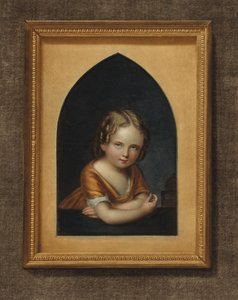 Portrait of a child by Caroline Sattler Tridon
