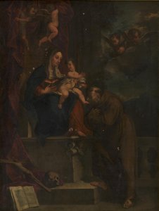 Mary, Jesus and St Francis by Carracci