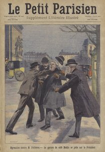 Attack on President Armand Fallieres of France in Paris by Carrey