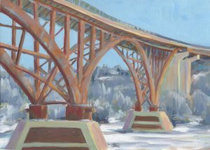 Orange Winter Bridge
