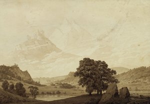 Autumn - Evening - Maturity from the Seasons, Times of Day, and Ages of Man Cycle by Caspar David Friedrich