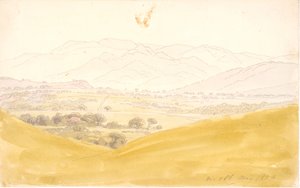 Bohemian Landscape with the Mittelgebirge by Caspar David Friedrich