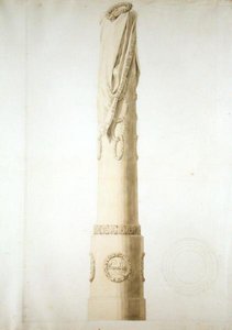 Design for a Commemorative Column by Caspar David Friedrich
