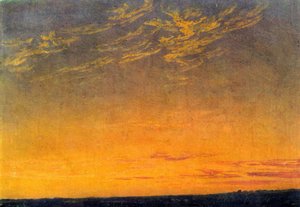 Evening with Clouds by Caspar David Friedrich
