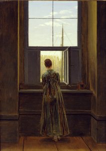 Woman at a Window by Caspar David Friedrich