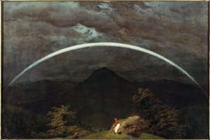Mountain Landscape with Rainbow by Caspar David Friedrich