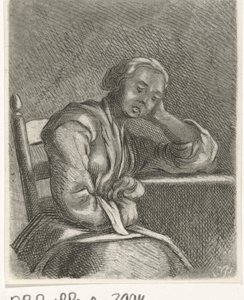 Sleeping Girl at Table