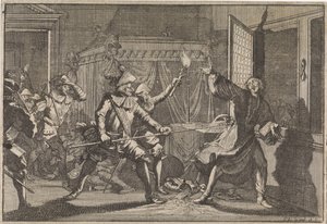 Albrecht von Wallenstein, Duke of Friedland, Murdered by His Own Soldiers, 1634 by Caspar Luyken (attributed to)