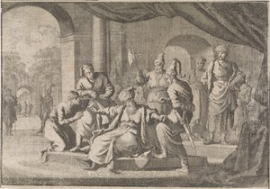 Mustafa, the Nephew of Sultan Murad IV, Strangled by His Order, 1639 by Caspar Luyken (attributed to)