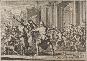 Revolt in Barcelona, 1640 by Caspar Luyken (attributed to)