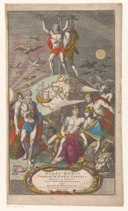 Atlas and Hercules Carrying the Celestial Sphere (Title page for Johann Baptista Homan, Atlas Novus Terrarum Orbis Imperia, Regna et Status exactis Tabulis Geographicè demonstrans, 1710)
