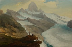 View from Bänisegg over the Lower Grindelwald Glacier. 1778