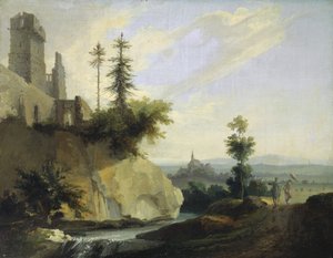 Landscape Composition with the Ruin of a Castle, c.1774-77