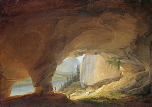 View from the Beatus Cave upon the Lake of Thun, 1776