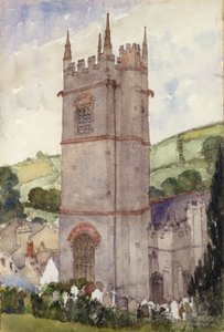 Church Tower, Marldon, 1924 by Cass Gilbert