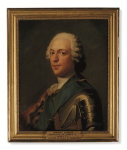 Prince Charles Edward Stuart, in Armor, with Blue Sash of the Order of the Garter by Catherine (attr. to) Read