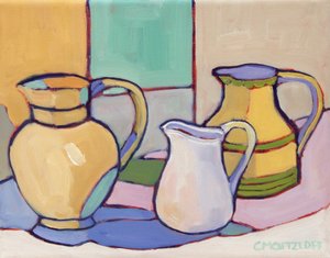 Vessels Amidst Soft Hues, 2024 by Catherine J Martzloff