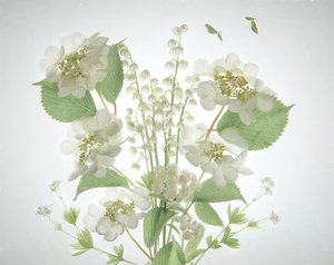 White Lily Valley Bouquet