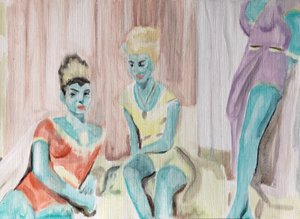 19.03.20 They watched him, 2020 by Cathy Lomax