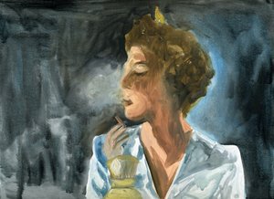 23.10.09 - She had one last cigarette before she went to bed by Cathy Lomax