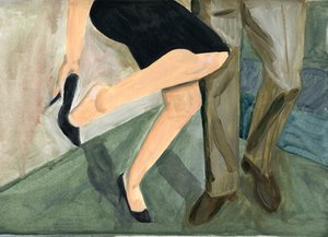 27.09.09 - They danced so hard she had to take her shoes off, 2009 by Cathy Lomax