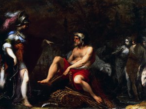 Erminia among the shepherds by Cecco  Bravo