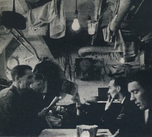Functional use of space on the mess deck, 1941