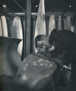 Measuring airscrew blades by Cecil Beaton