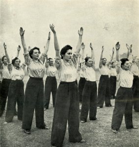 Physical Training at a Recruits Depot by Cecil Beaton