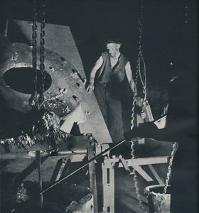 Worker in an Aircraft Factory Preparation of Alloy by Cecil Beaton