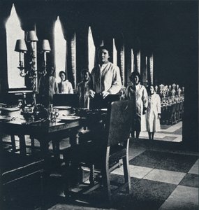 Wren Wine Stewards in the Banqueting Hall of the Great Wren by Cecil Beaton