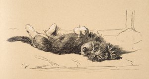 Rough Daschund Puppy (detail), 1930, Illustrations from his Sketch Book used for Just Among Friends